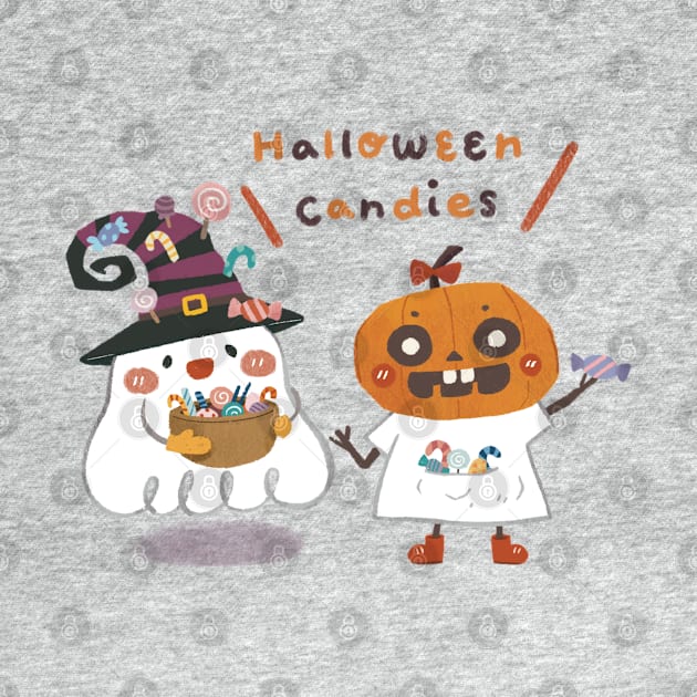 Halloween candies by Mollyluo.draws